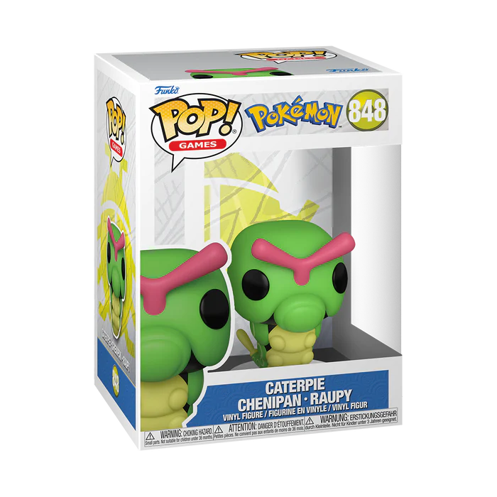 POP! Games: Pokémon #848 Caterpie Vinyl Figure in box