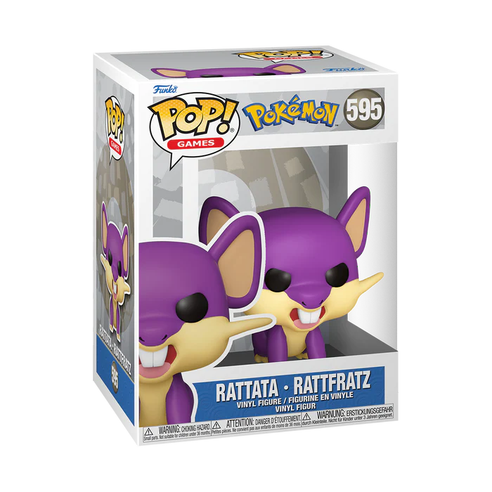 POP! Games: Pokémon #595 Rattata Vinyl Figure in box