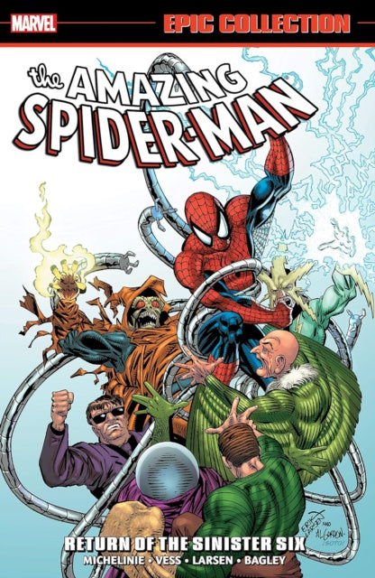 Cover of 'Amazing Spider-Man: Epic Collection - Return of The Sinister Six' trade paperback featuring Spider-Man and members of the Sinister Six.