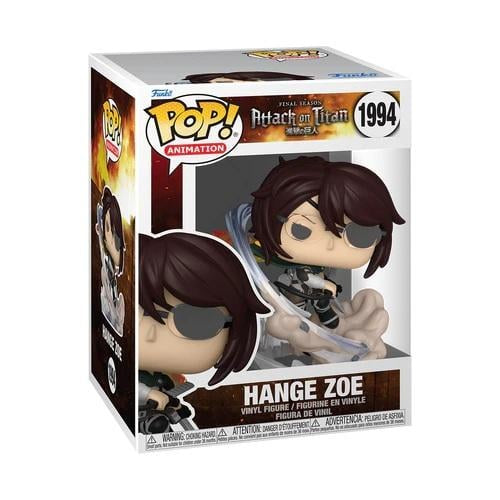 Funko Pop! vinyl figure packaging of Hange Zoe from Attack on Titan