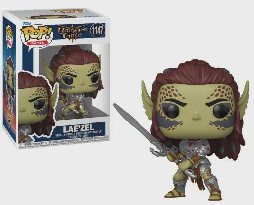 Funko Pop! vinyl figure of Lae'zel from Baldur's Gate with packaging on a white background