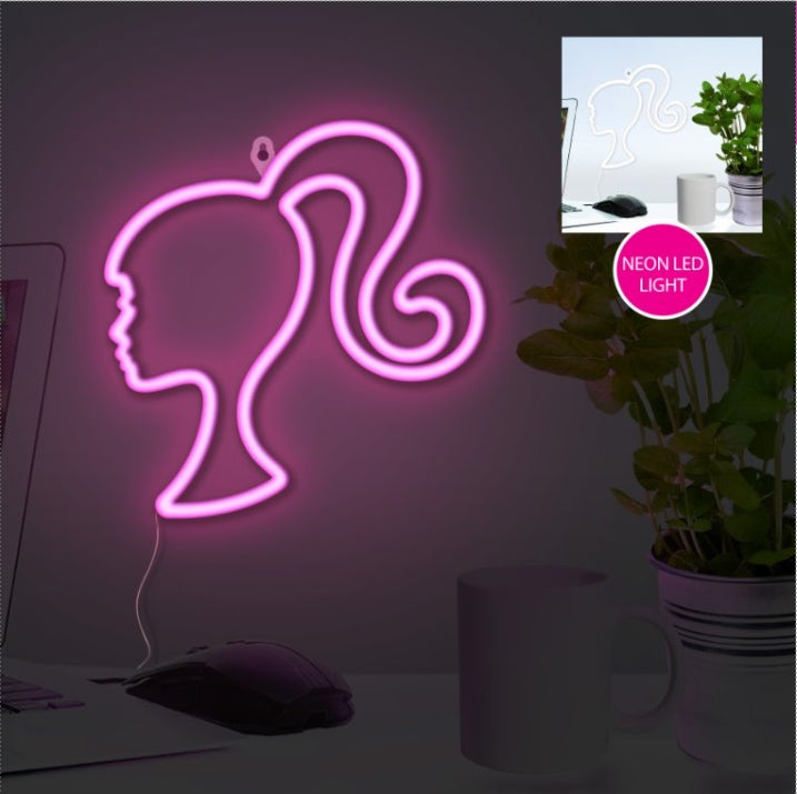 BARBIE Barbie Wall Mountable LED Neon Light