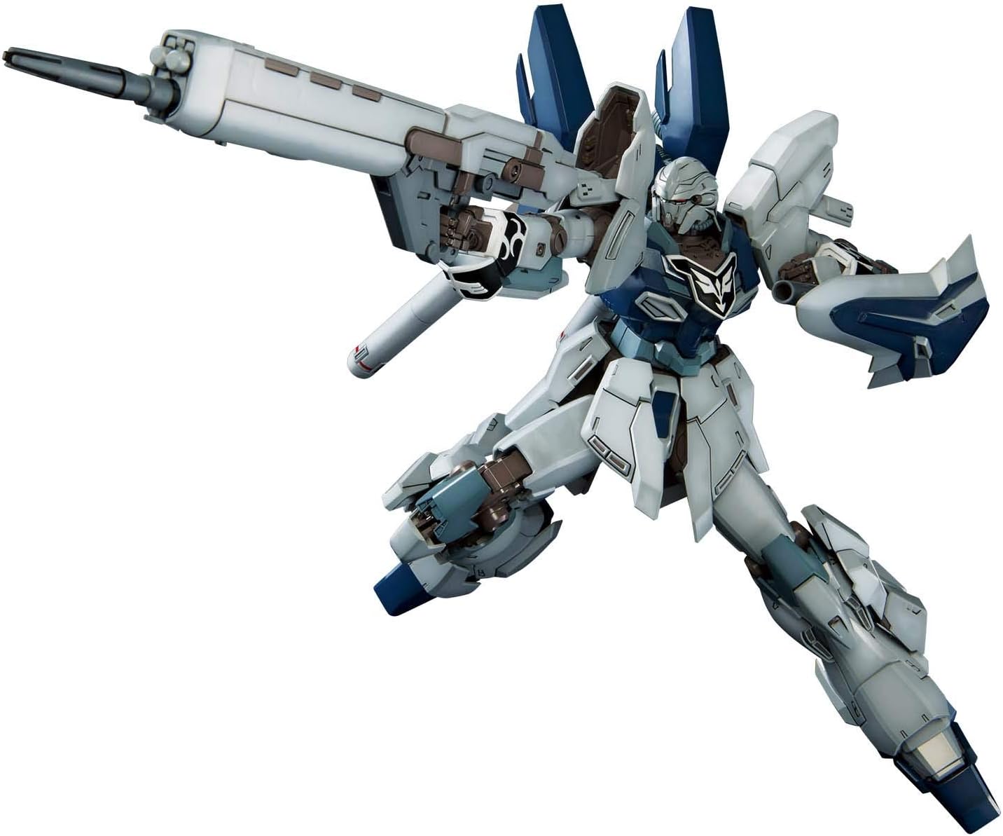 Skill Level: Intermediate
4.5731E+12
Bandai Model Kit
Master Grade version uses the highly popular Ver. Ka Model kit and includes the weapon gimmicks and appearance as featured in the Gundam NT Movie as well markings designed by Hajime Katoki.
Newly designed high beam rifle can now combine with the bazooka for under barrel gimmick and shield now features a Grenade launcher., (C)創通・サンライズ