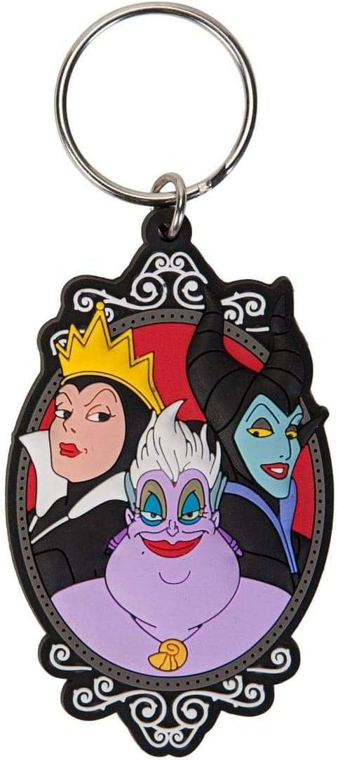 Disney Villains Soft Touch PVC Key Ring: Group