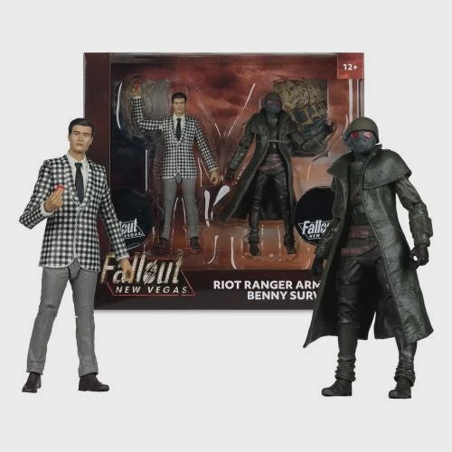 FALLOUT NEW VEGAS - Riot Ranger Armor & Benny - 2 Figure Set 18cm