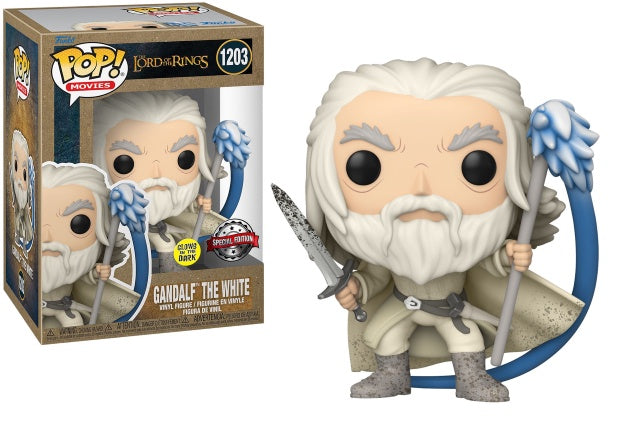 POP! Movies: The Lord of The Rings #1203 Gandalf The White (Glow-In-The-Dark) Vinyl Figure