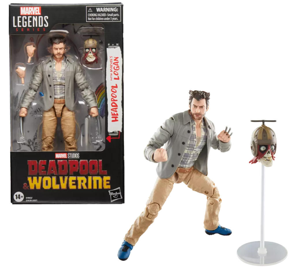 MARVEL LEGENDS 6IN DEADPOOL & WOLVERINE HEADPOOL AF