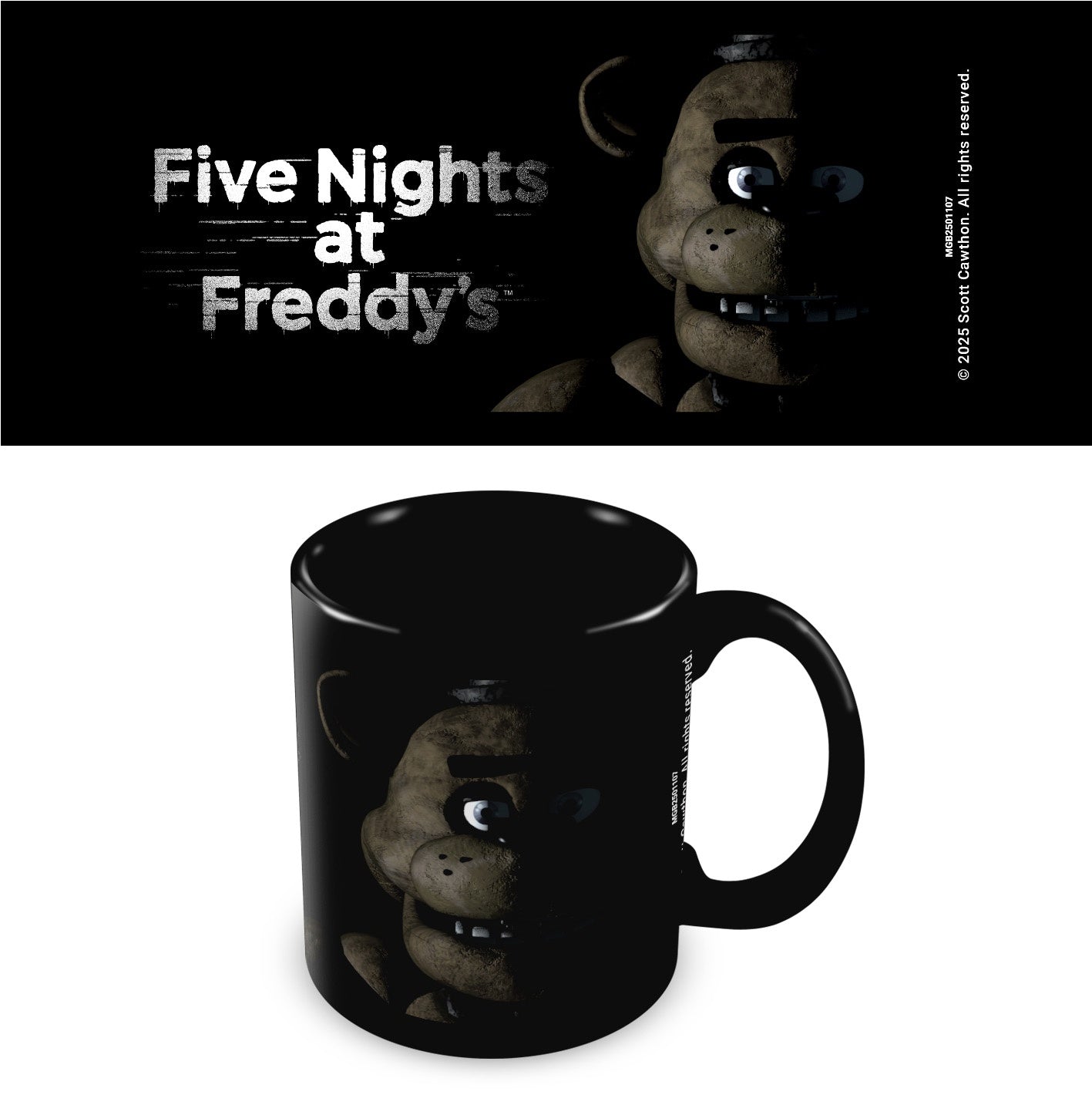 FIVE NIGHTS AT FREDDY'S (FREDDY) BLACK POD MUG