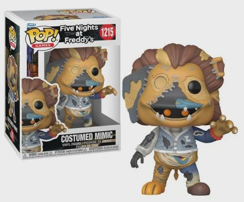 Funko Pop! vinyl figure of a costumed mimic from Five Nights at Freddy's with packaging.