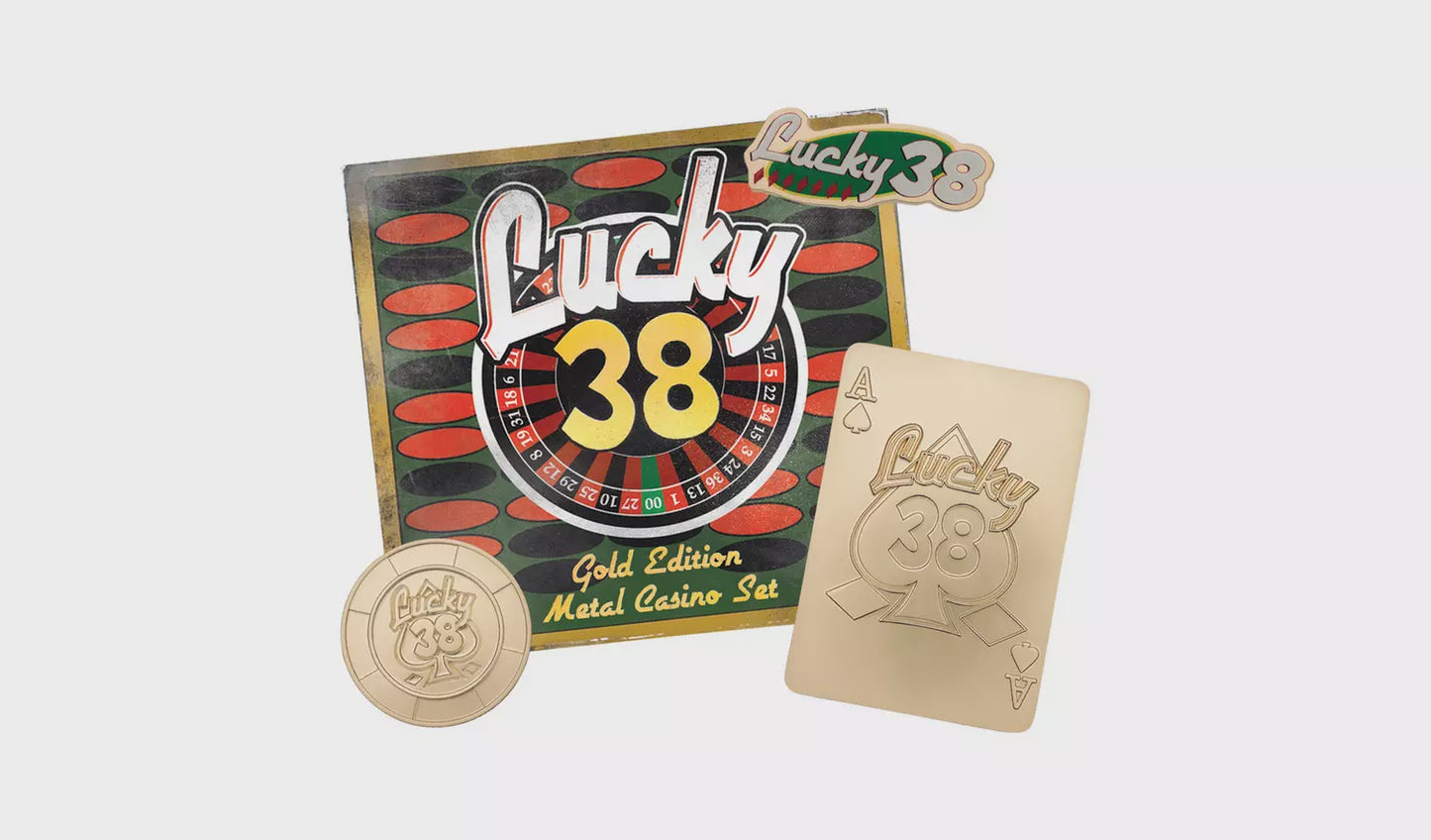 Fallout New Vegas Lucky 38 Imitation Gold Casino Set