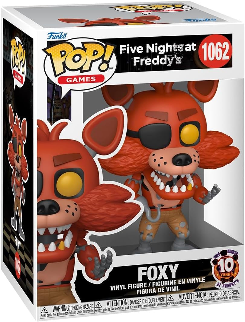 Funko Pop! vinyl figure packaging for Foxy from Five Nights at Freddy's