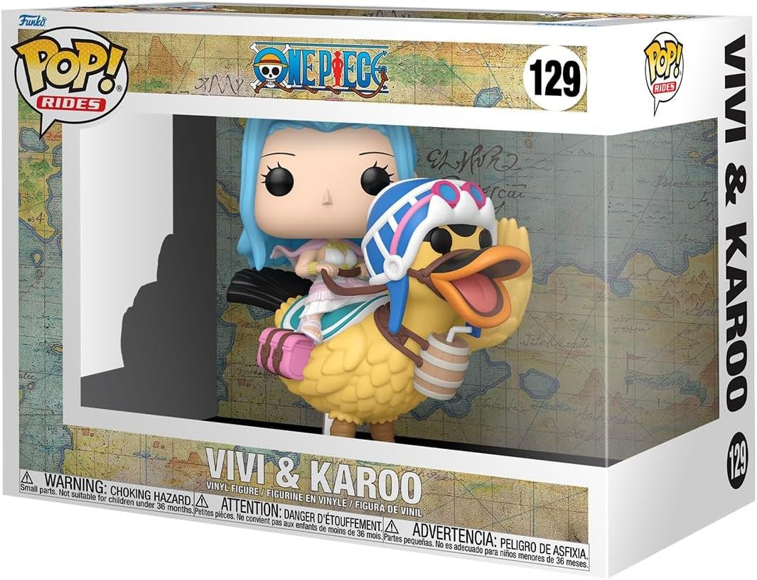 Funko Pop! Vivi & Karoo figure packaging with map background