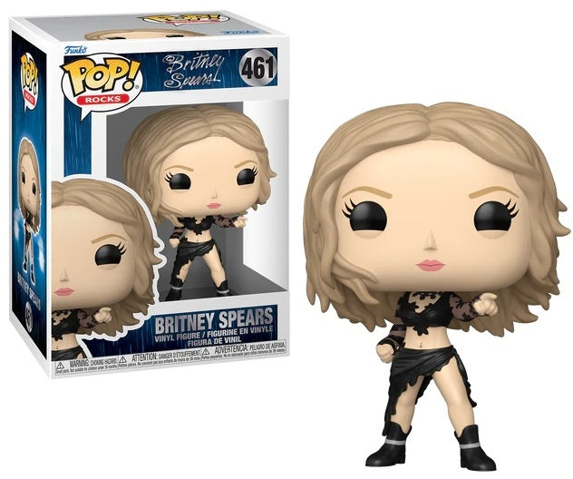 Funko Pop! Rocks Britney Spears figure with packaging on a white background