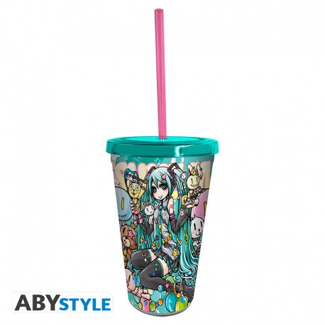 HATSUNE MIKU - Tumbler with straw - 470ml