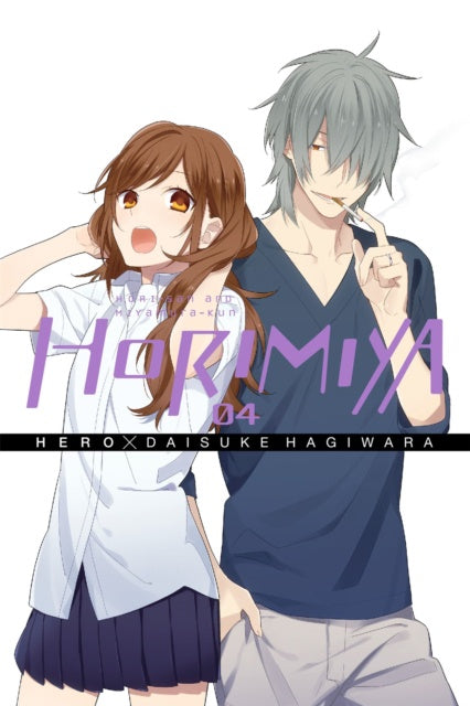 Cover of an anime or manga book featuring two characters with the title 'Horimiya'.