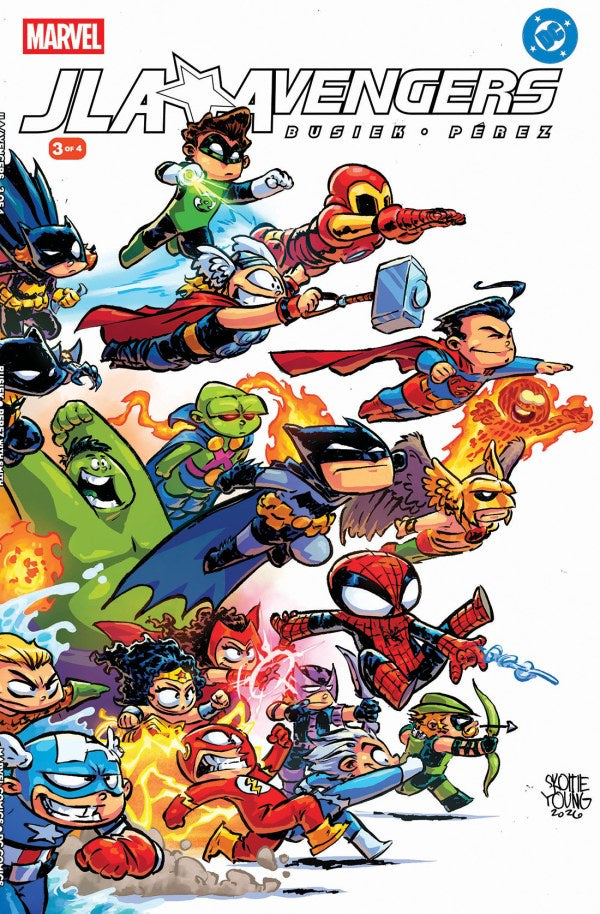 JLA / Avengers #3 Facsimile Edition 2026 1:25 Skottie Young Variant