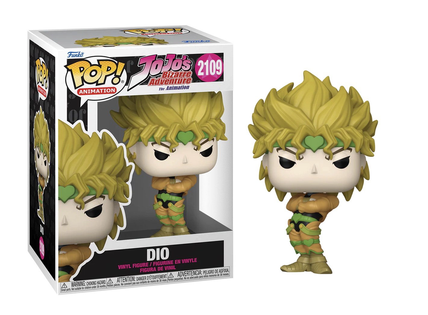 Funko Pop! vinyl figure of Dio from JoJo's Bizarre Adventure with packaging