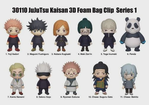 JUJUTSU KAISEN - Series 1 - 3D Foam Bag Clip