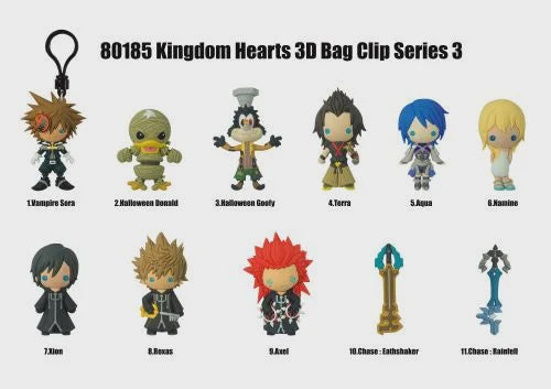 KINGDOM HEARTS - Series 3 - 3D Foam Bag Clip