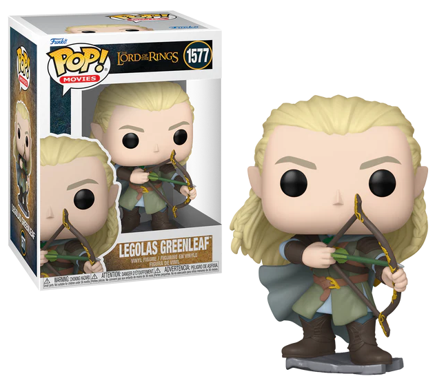 Funko Pop! vinyl figure of Legolas Greenleaf from 'The Lord of the Rings' with packaging.