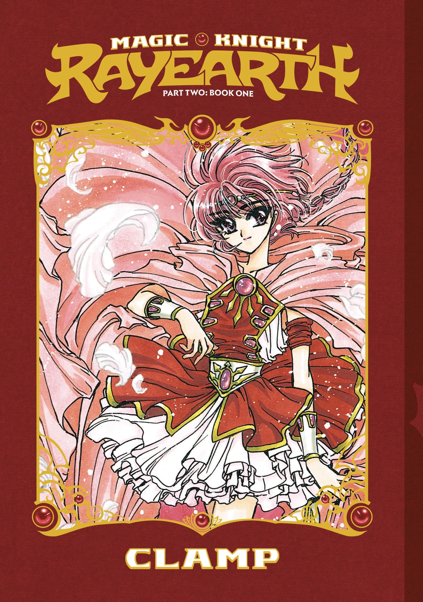MAGIC KNIGHT RAYEARTH PT 2 SC VOL 01 Cover of 'Magic Knight Rayearth' with character illustration and 'Clamp' logo.