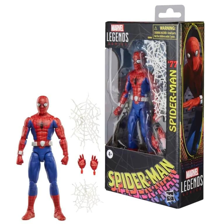 Spider-Man action figure with packaging on a white background
