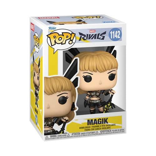 Funko Pop! Marvel Rivals Magik figure packaging on a white background
