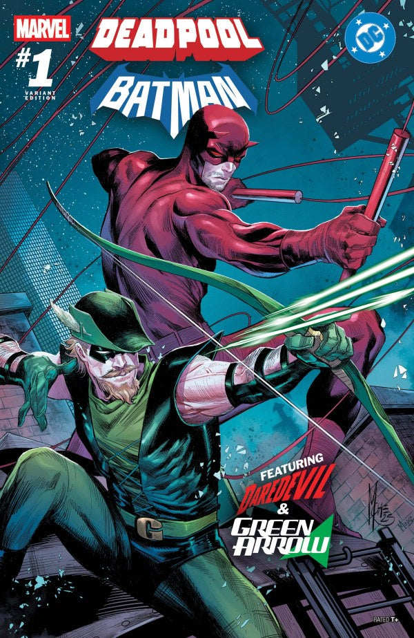 Marvel / DC: Deadpool / Batman #1 Marco Checchetto Variant
