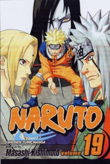 Cover of 'Naruto' manga volume 19 with three characters from the series.