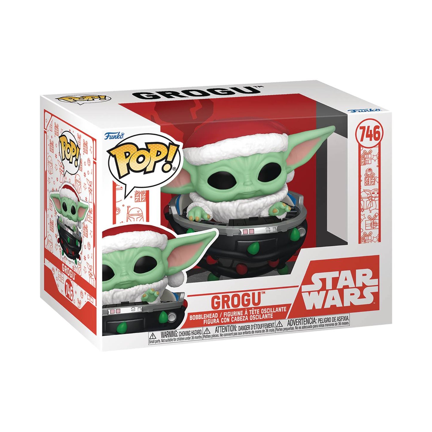 POP STAR WARS MANDO HOLIDAY GROGU PRAM VIN FIG
