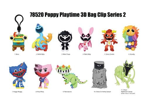 POPPY PLAYTIME - Series 2 - 3D Foam Bag Clip