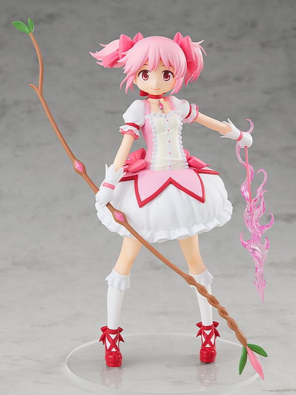 Puella Magi Madoka Magica - Madoka Kaname Pop Up Parade
Anime character figurine with pink hair and a white and pink outfit on a gray background