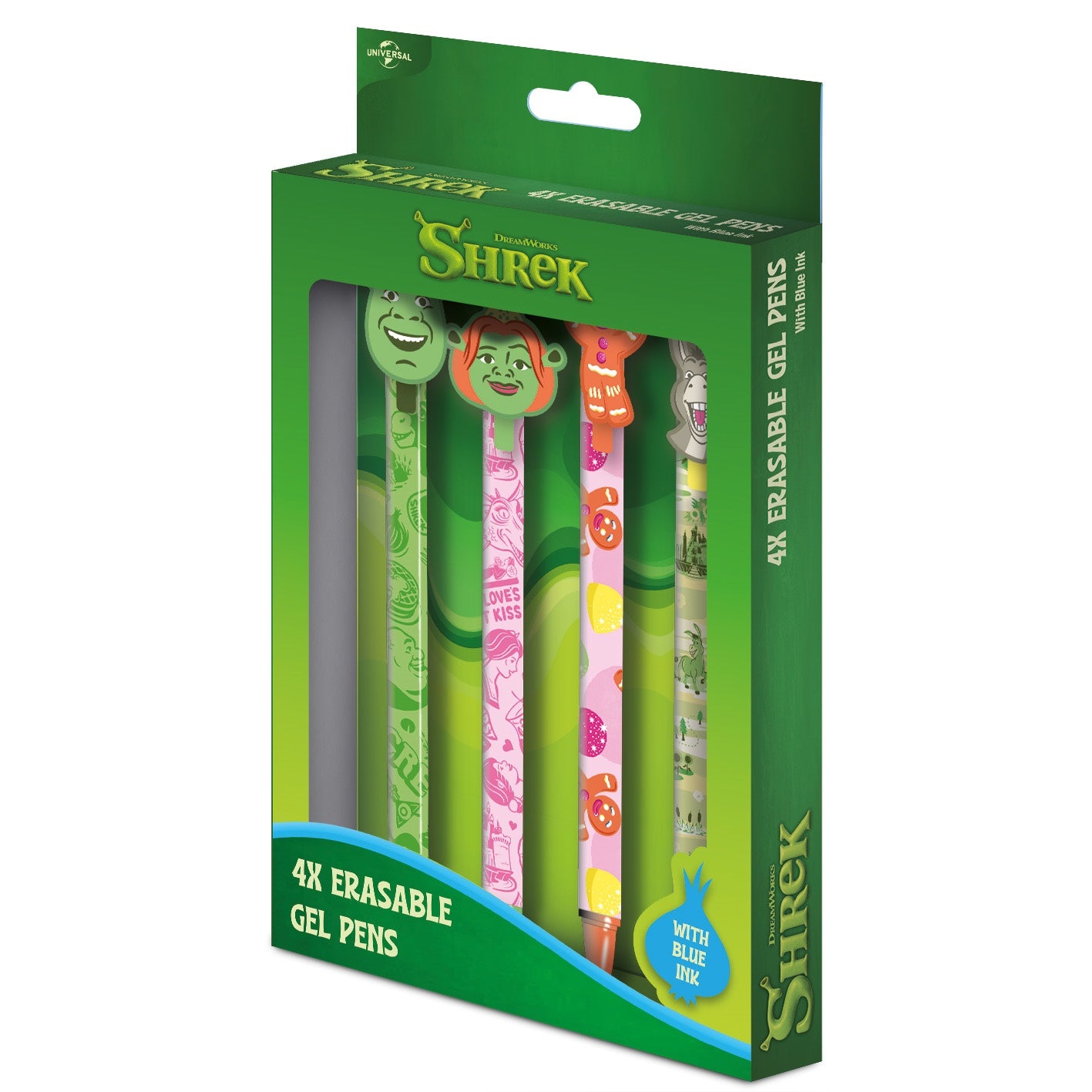 SHREK (CHARACTERS) 4PK ERASABLE GEL PENS