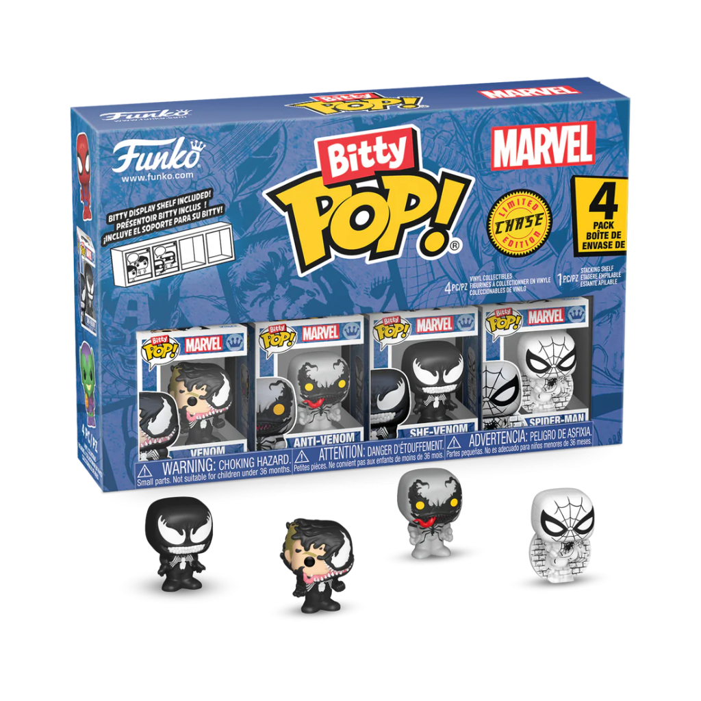 SPIDER-MAN - Bitty Pop 4 Pack 2.5cm - Venom