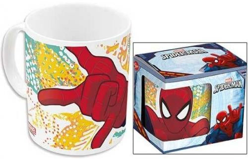 Spider-Man mug with packaging on a white background