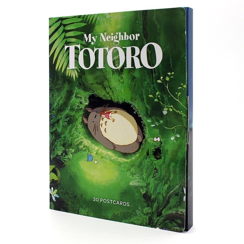 Pack of 'My Neighbor Totoro' postcards with Totoro character on a green background