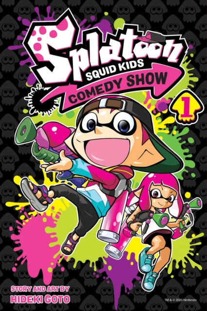 Cover of 'Splatoon Squid Kids Comedy Show' with cartoon characters and colorful design.