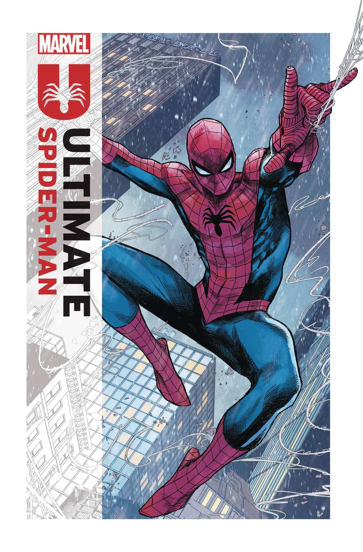 Trade paperback cover for 'Ultimate Spider-Man Vol 01 Married With Children' featuring an illustration of Spider-Man in his red and blue suit.
