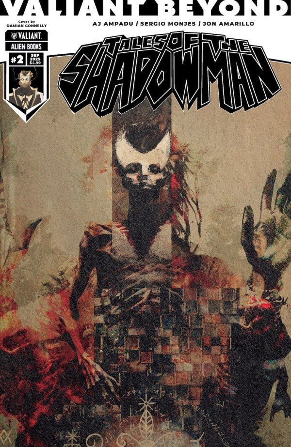 Comic book cover titled 'Tales of the Shadowman' with a stylized illustration of a faceless figure.