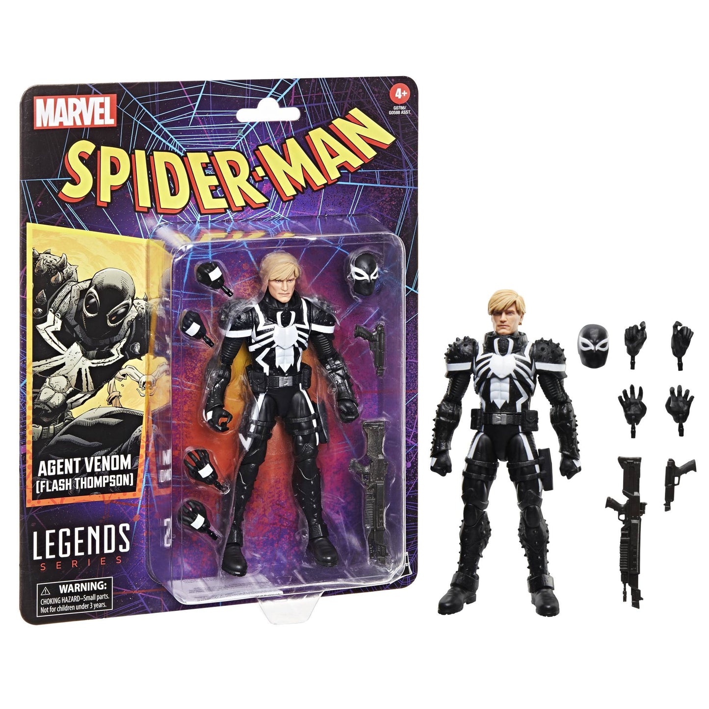 SPIDER-MAN LEGENDS RETRO 6IN AGENT VENOM AF