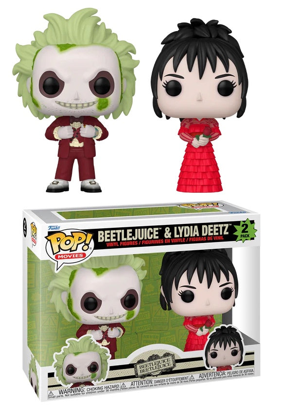 BEETLEJUICE 2 - POP Movies - 2 Pack Beetlejuice & Lydia Deetz