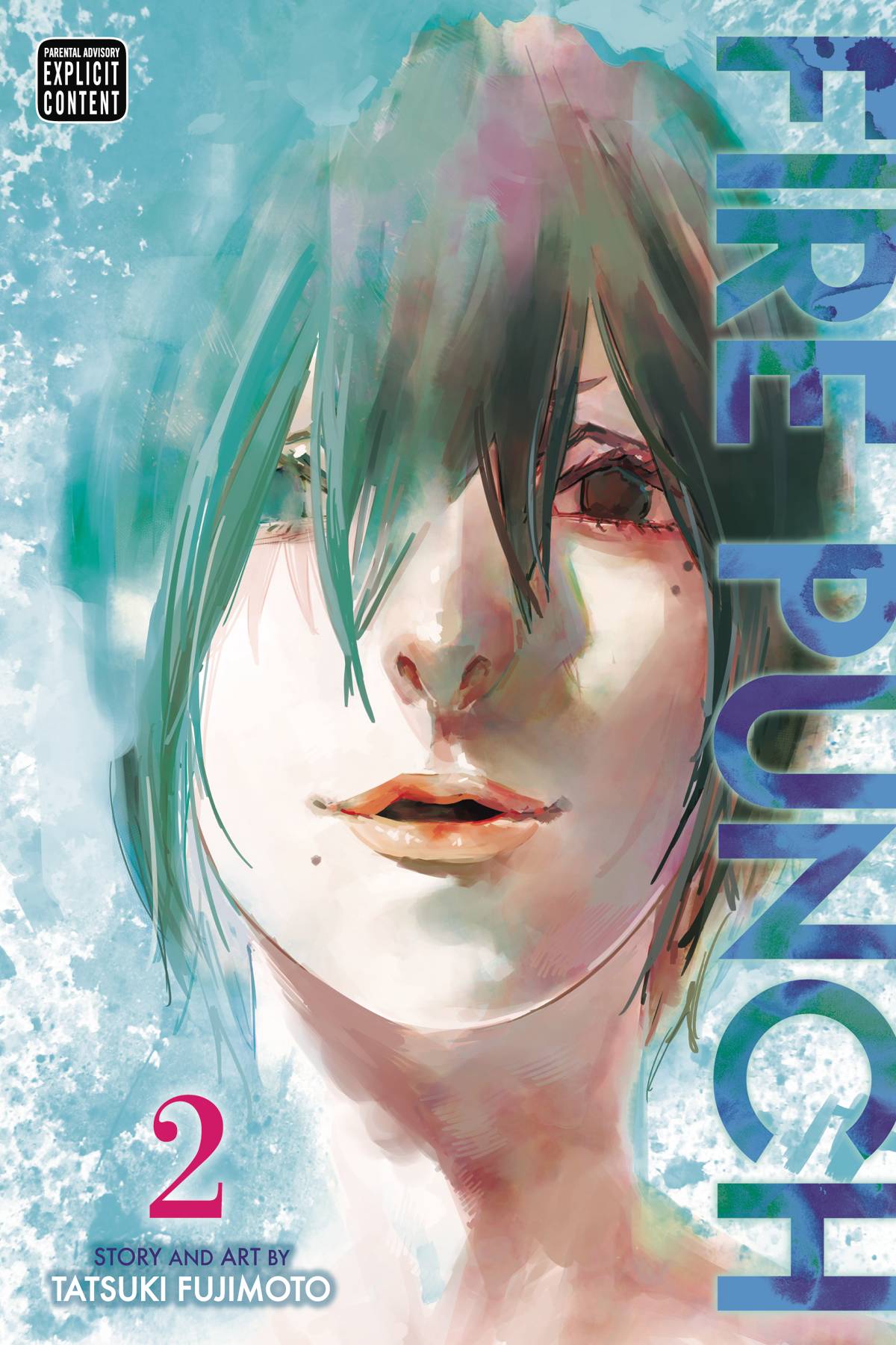 Cover of the manga 'Fire Punch (Paperback) Vol. 02' featuring a stylized illustration of a character with blue and green accents.