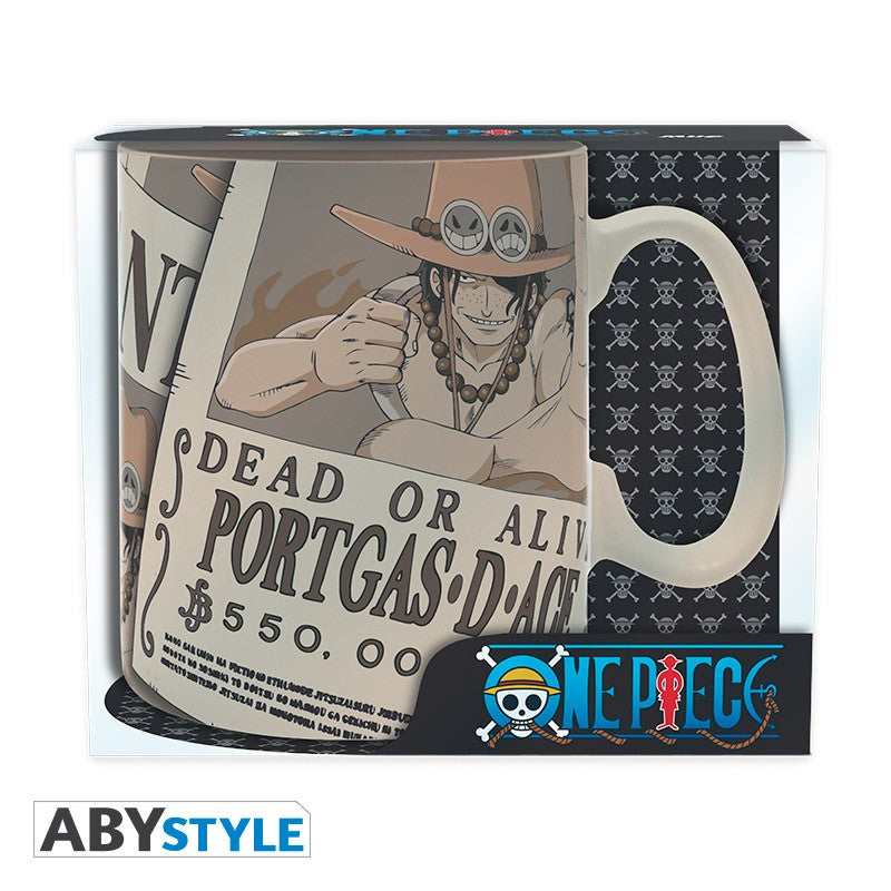 One Piece - Portgas D. Ace: Wanted - (King Size) Mug
