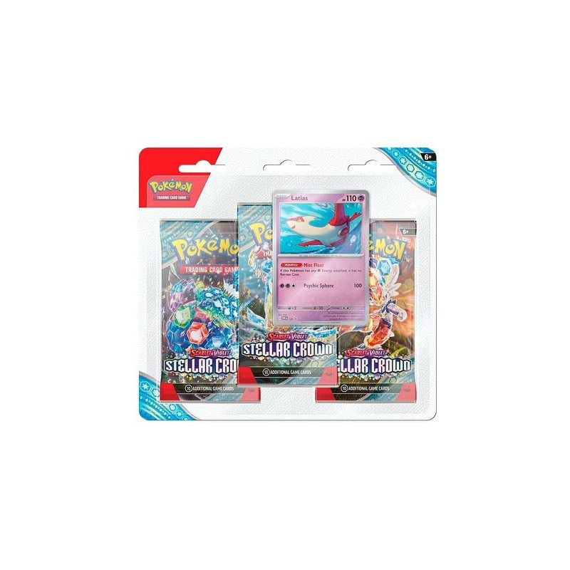 Pokemon TCG: Scarlet & Violet 7 - Stellar Crown - 3-Pack