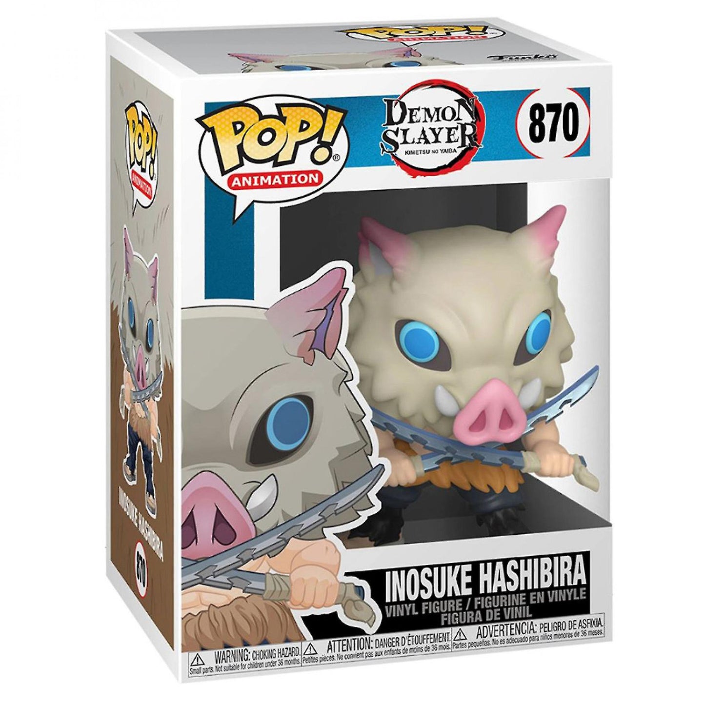 POP! Animation: Demon Slayer: Kimetsu no Yaiba #870 Inosuke Hashibira Vinyl Figure