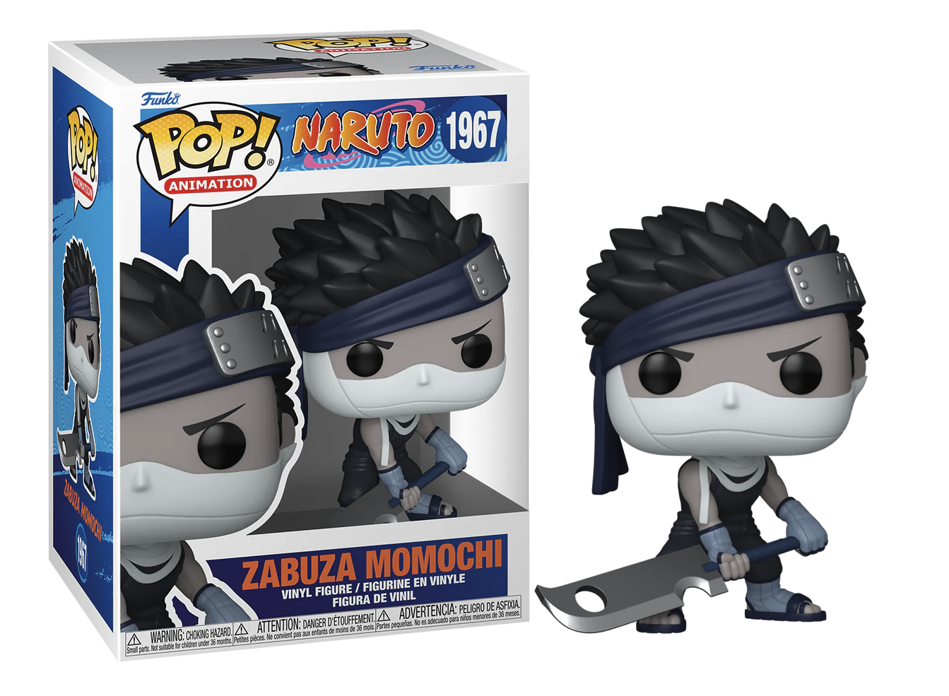 Funko Pop! figurine of Zabuza Momochi from Naruto with packaging
