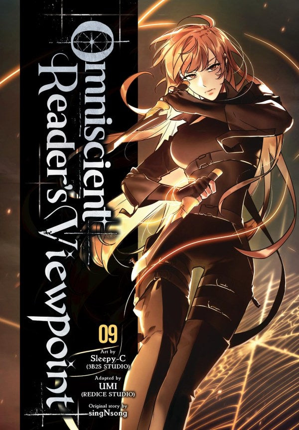 Book cover of 'Omniscient Reader's Viewpoint' with an anime-style character holding a gun.