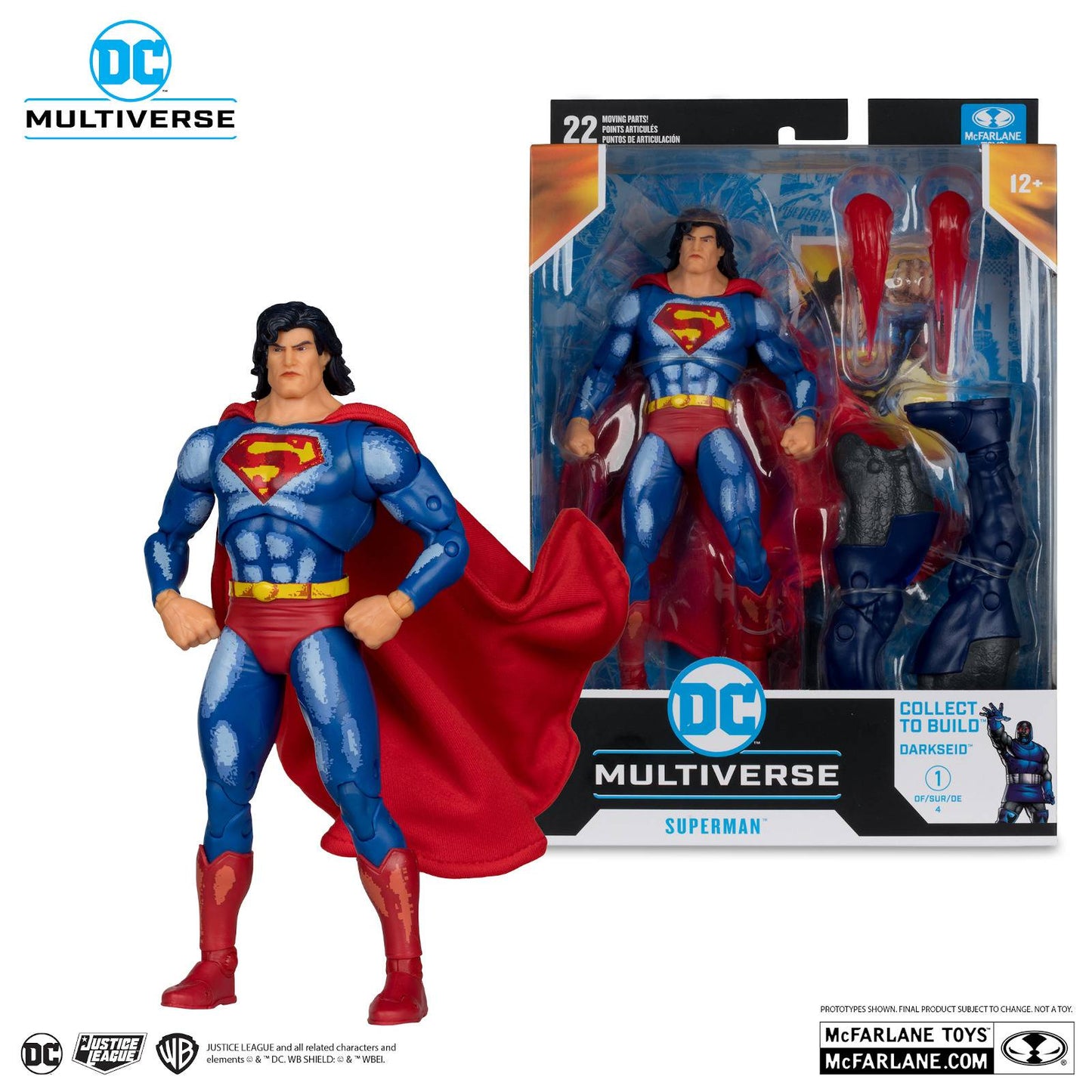 DC BUILD-A 7IN WV14 JL TASK FORCE SUPERMAN AF