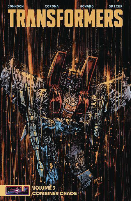 Cover of 'Transformers TP Vol 03 Combiner Chaos' featuring illustrated character transformation art.
