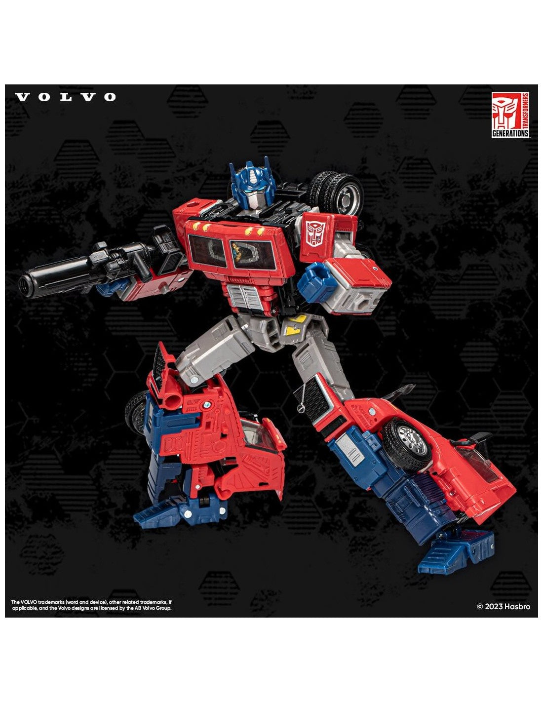 Transformers Generations Leader Class Action Figure Volvo VNR 300 Optimus